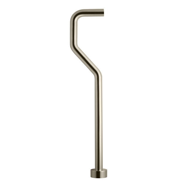 GOLVRÖR MED KÅPA XA22 UTLOPPSRÖR GOLV BRUSHED NICKEL | Beijerbygg Byggmaterial